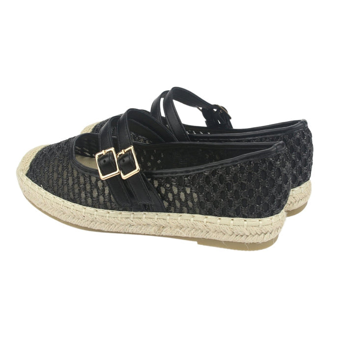 Alpargatas Chalada Mujer Dijon-12 Negro Casual Zapatos Planos Comfort Chalada