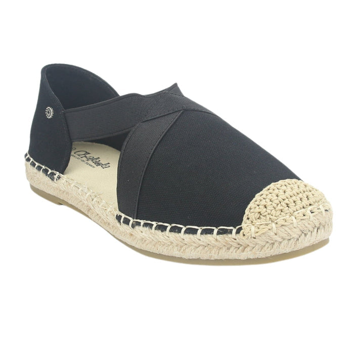 Alpargatas Chalada Mujer Dijon-14 Negro Casual Zapatos Planos Comfort Chalada