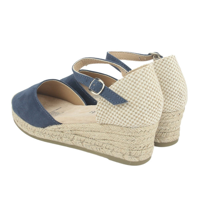 Alpargatas Chalada Mujer Parati-10 Azul Casual Tacones Bajos Chalada