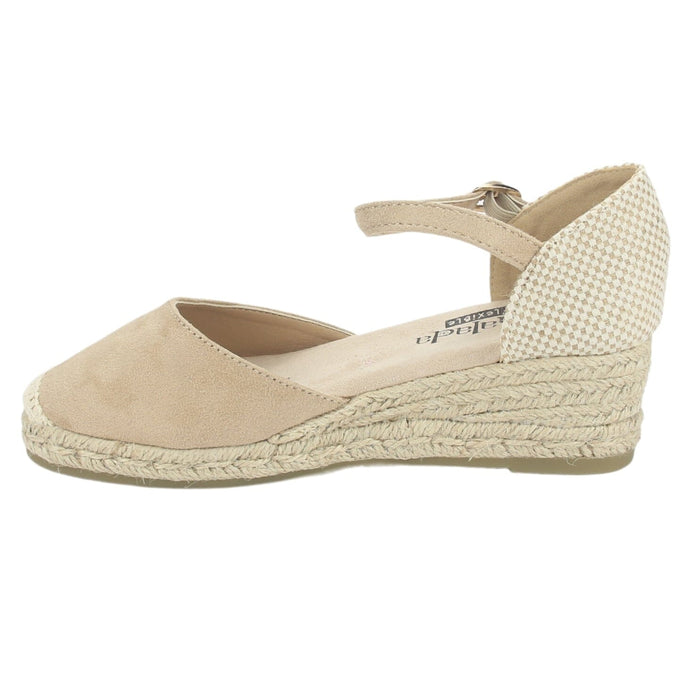 Alpargatas Chalada Mujer Parati-10 Beige Casual Tacones Bajos Chalada