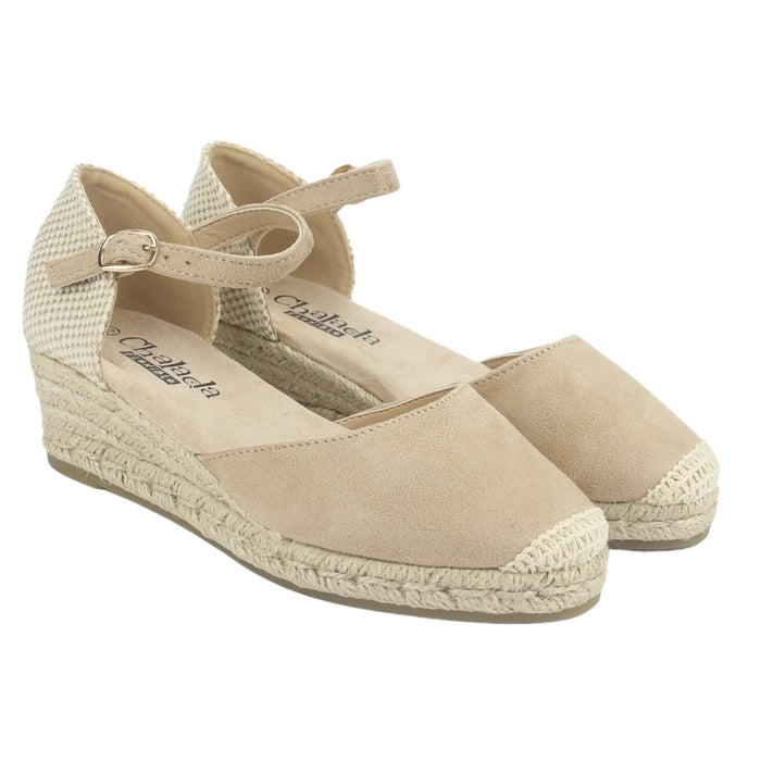Alpargatas Chalada Mujer Parati-10 Beige Casual Tacones Bajos Chalada