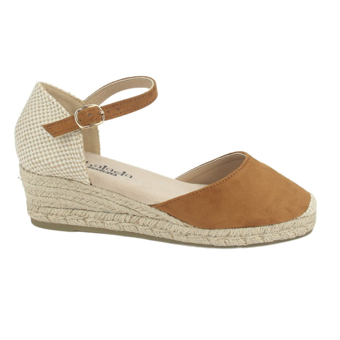 Alpargatas Chalada Mujer Parati-10 Camel Casual Tacones Bajos Chalada