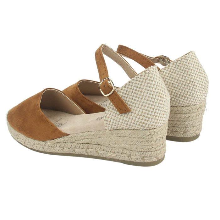 Alpargatas Chalada Mujer Parati-10 Camel Casual Tacones Bajos Chalada