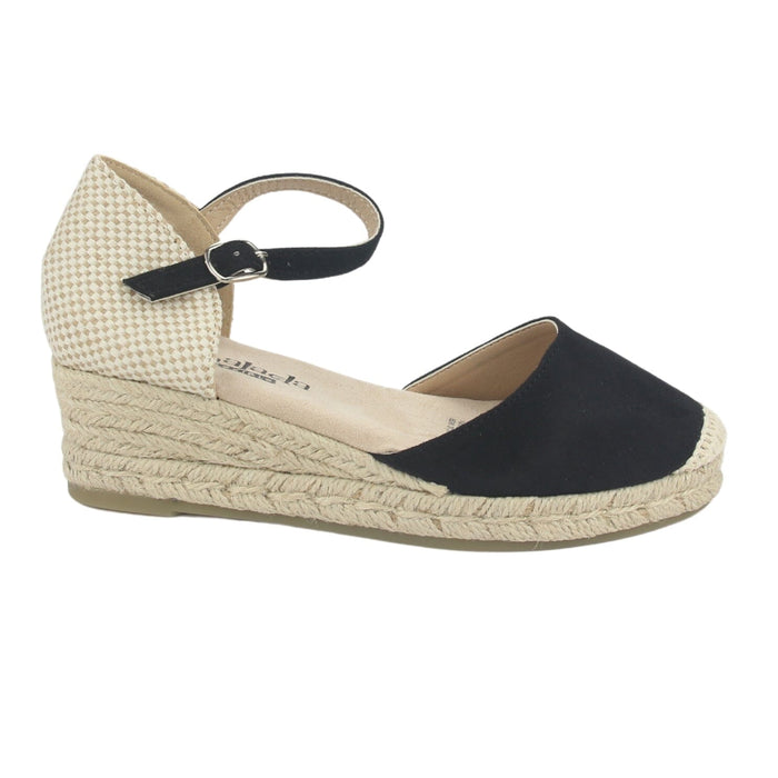 Alpargatas Chalada Mujer Parati-10 Negro Casual Tacones Bajos Chalada