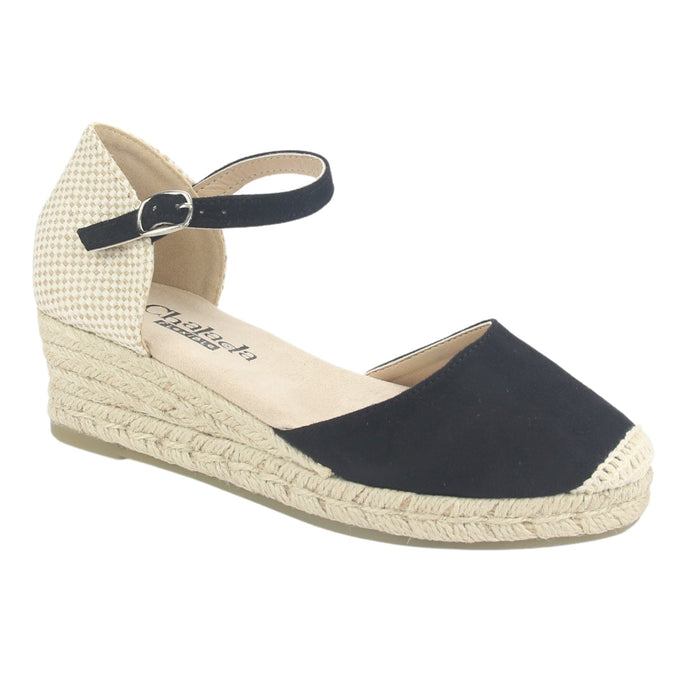 Alpargatas Chalada Mujer Parati-10 Negro Casual Tacones Bajos Chalada