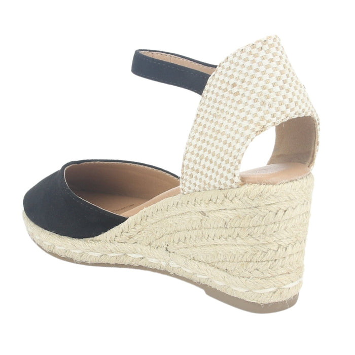 Alpargatas Chalada Mujer Penny-2 Negro Plataforma Tacones Altos Chalada