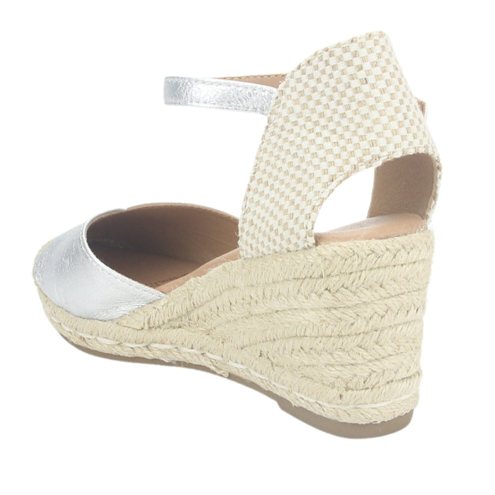 Alpargatas Chalada Mujer Penny-2 Plateado Plataforma Tacones Altos Chalada