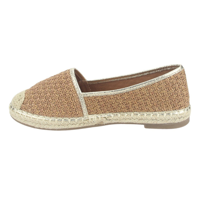 Alpargatas Chalada Mujer Poetto-1 Camel Casual Zapatos Planos Comfort Chalada