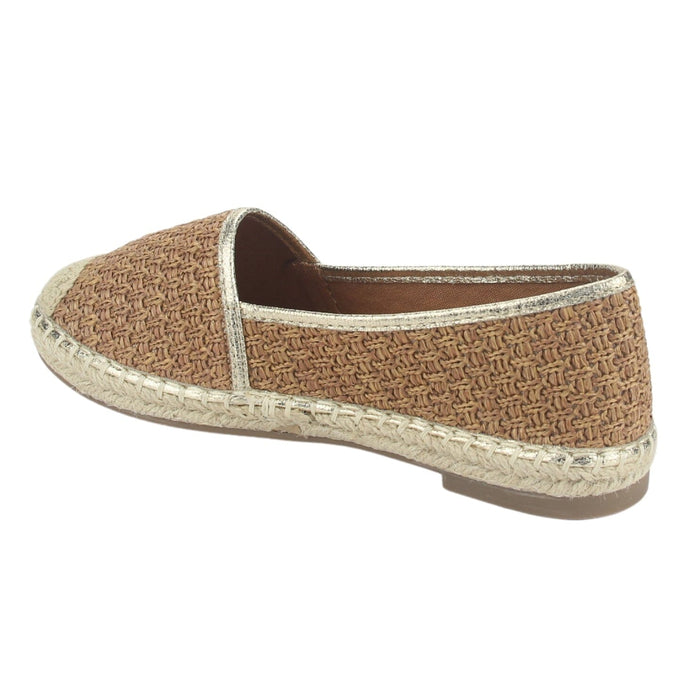 Alpargatas Chalada Mujer Poetto-1 Camel Casual Zapatos Planos Comfort Chalada