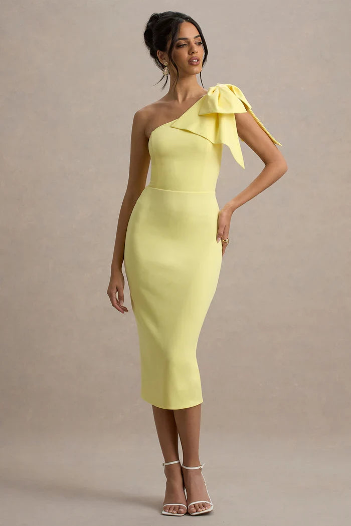 Ambretta Midi Dress (Yellow)