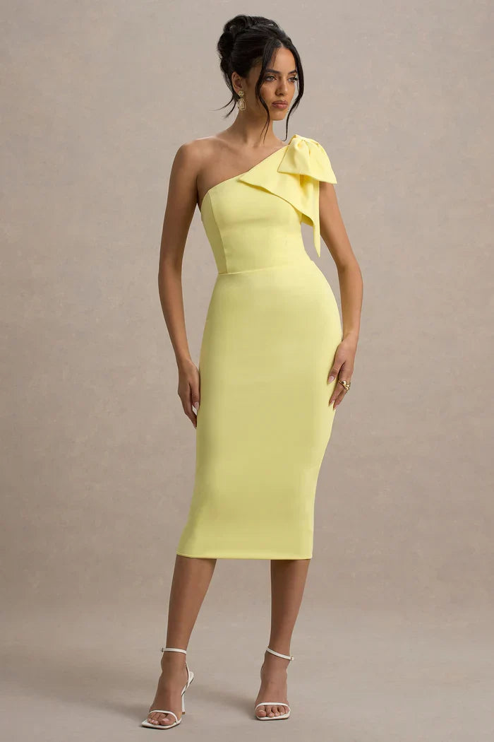 Ambretta Midi Dress (Yellow)