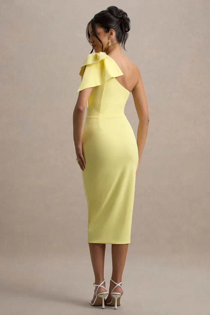 Ambretta Midi Dress (Yellow)