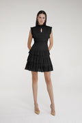 Ameriga Tulle Mini Dress (Black)