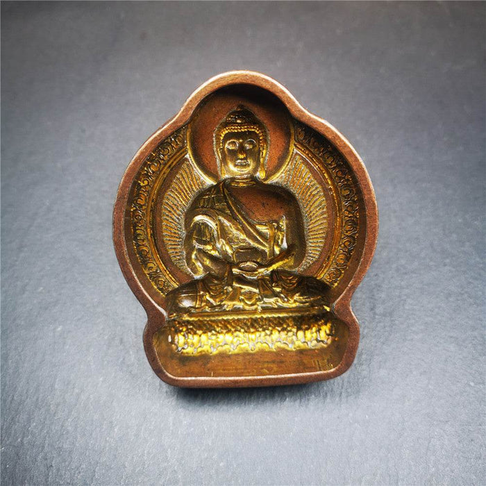 Amitabha Tsa Tsa Mold - Tibetan tsa tsa mold, close-up detail