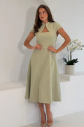 Amora Midi Dress (Sage)