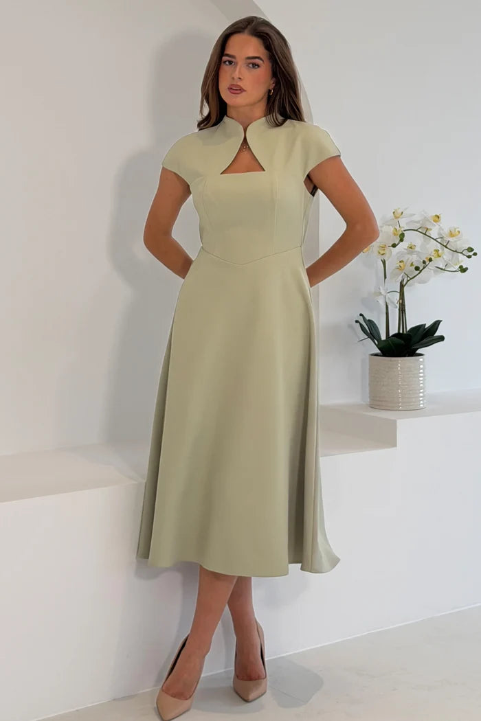 Amora Midi Dress (Sage)
