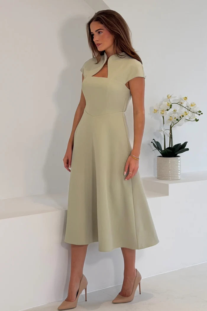 Amora Midi Dress (Sage)
