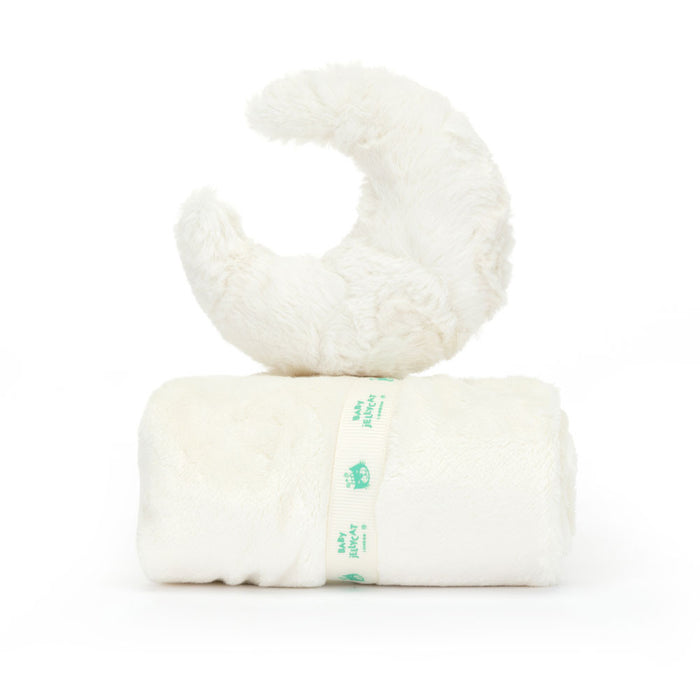 White plush toy viewed from the back