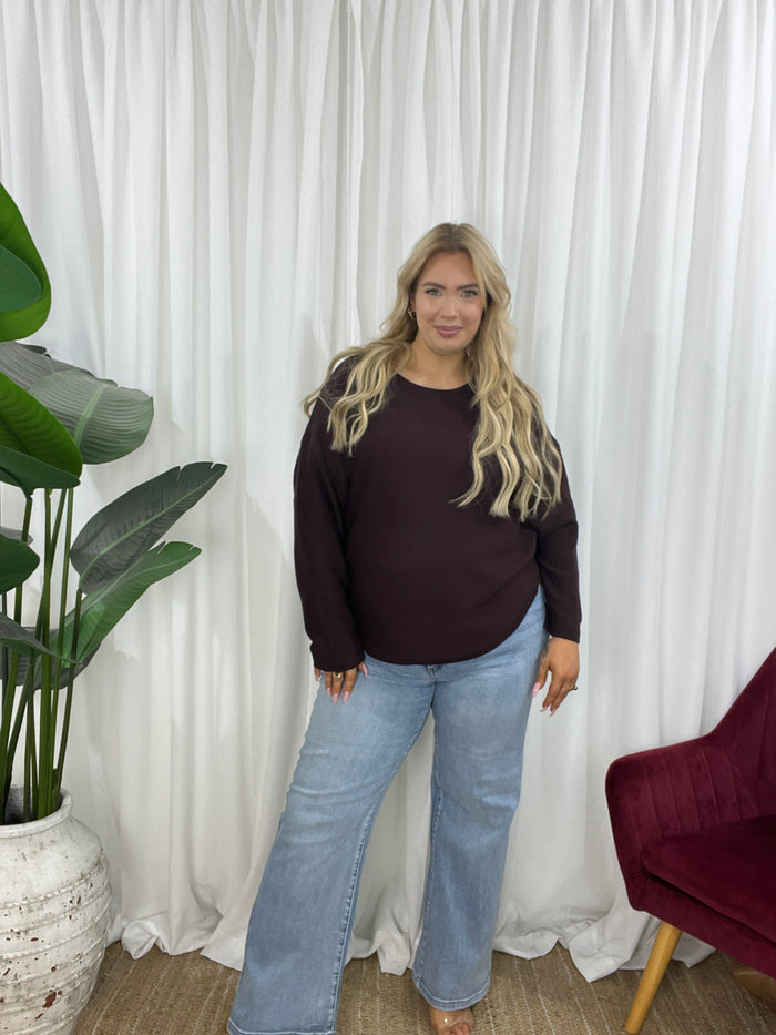 Amy Knit Jumper - Choc