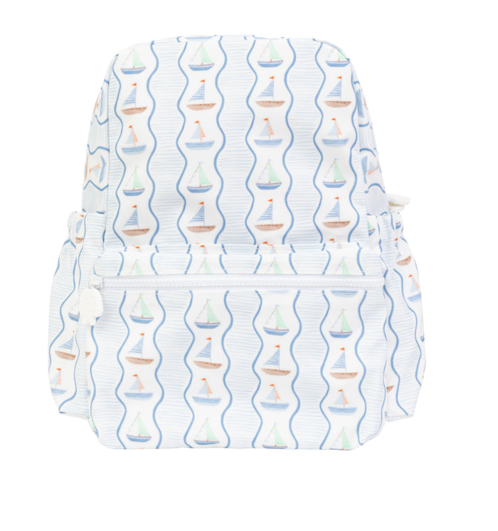 Apple of My Isla Backpack-Boy Prints