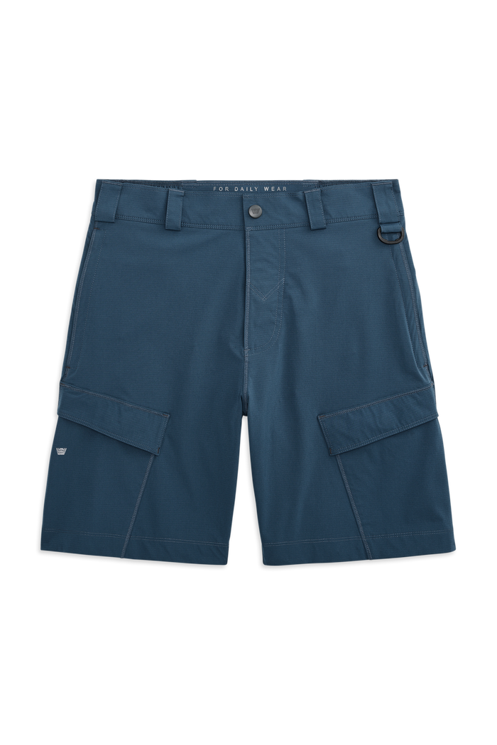Denim | Front view of AquaTerra Short in Denim