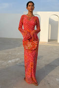 Aria Dress (Coral Poppy)