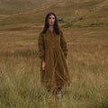Ash Women's Dress - Cotton Corduroy - Seaweed
