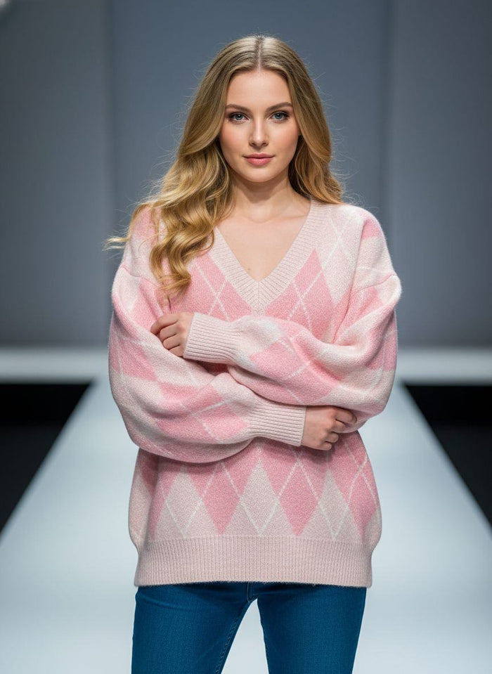 Ashling Knit Jumper (Rose Pink)