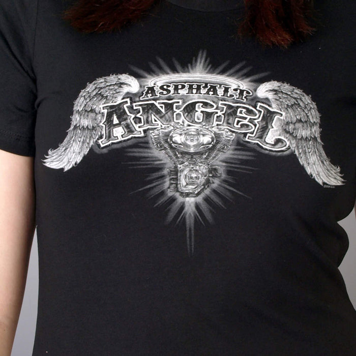 Asphalt Angel T-Shirt: Description
Asphalt Angel Double Sided Full Cut