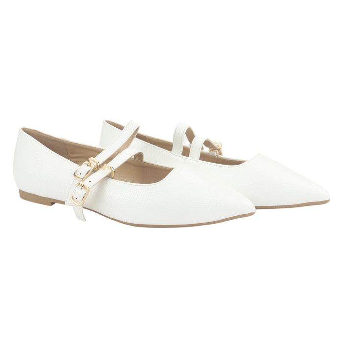 Ballerina Chalada Mujer Maris-5 Blanco Casual Ballerinas Chalada