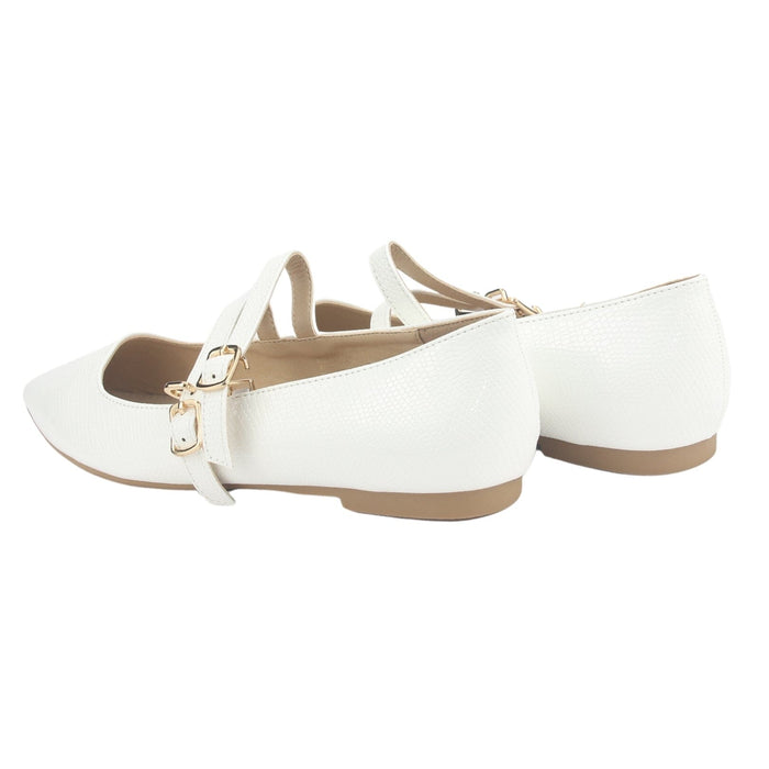 Ballerina Chalada Mujer Maris-5 Blanco Casual Ballerinas Chalada