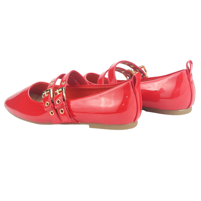 Ballerina Chalada Mujer Miu-3 Rojo Casual Ballerinas Chalada