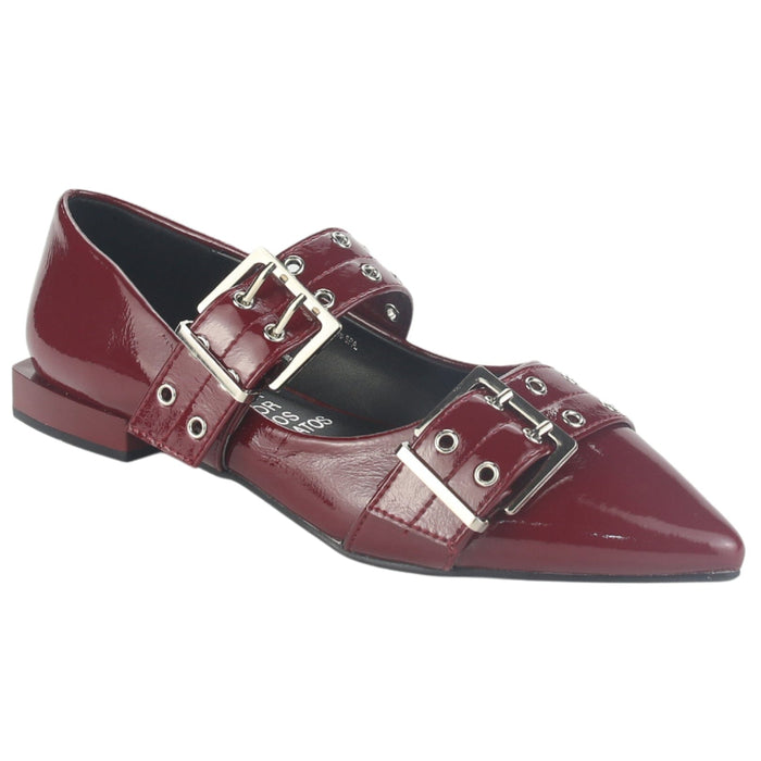 Ballerina Chalada Mujer Slik-2 Burdeo Casual Zapatos Planos Comfort Chalada