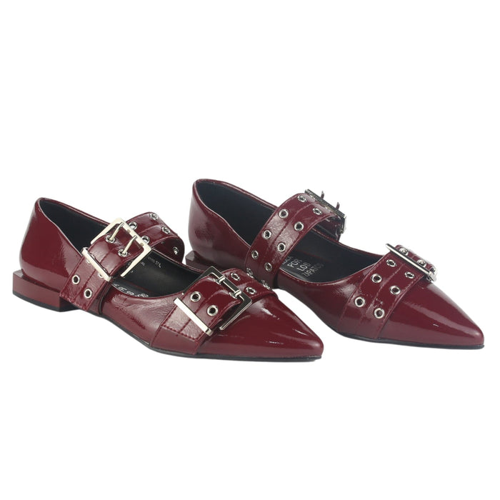 Ballerina Chalada Mujer Slik-2 Burdeo Casual Zapatos Planos Comfort Chalada