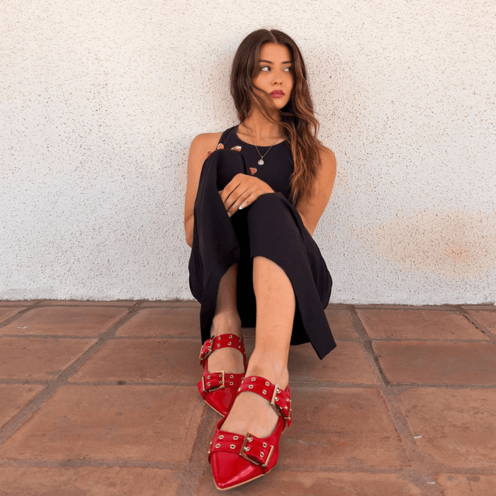 Ballerina Mujer Chalada Slik-1 Rojo Casual Ballerinas Chalada