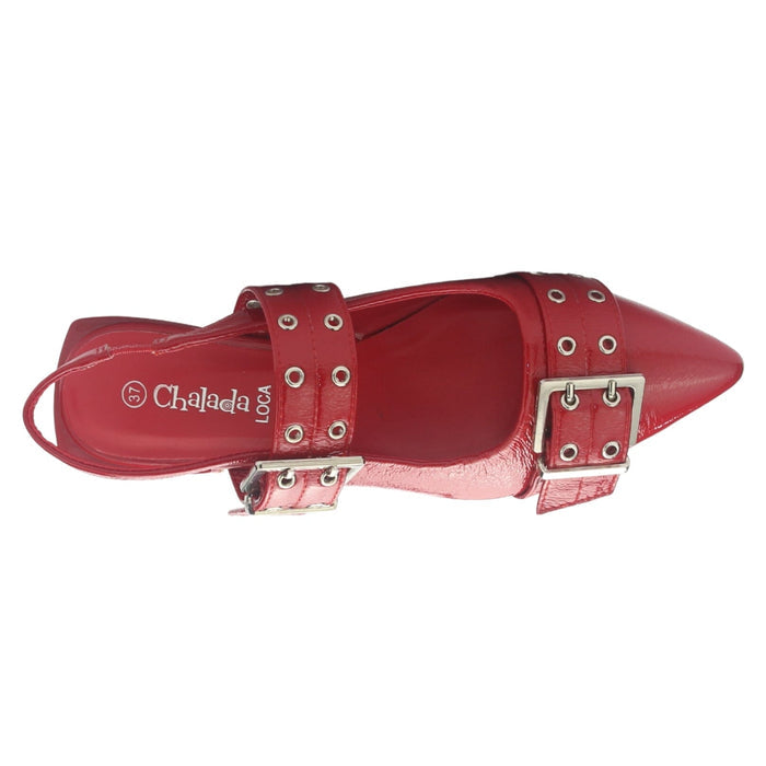 Ballerina Mujer Chalada Slik-1 Rojo Casual Ballerinas Chalada
