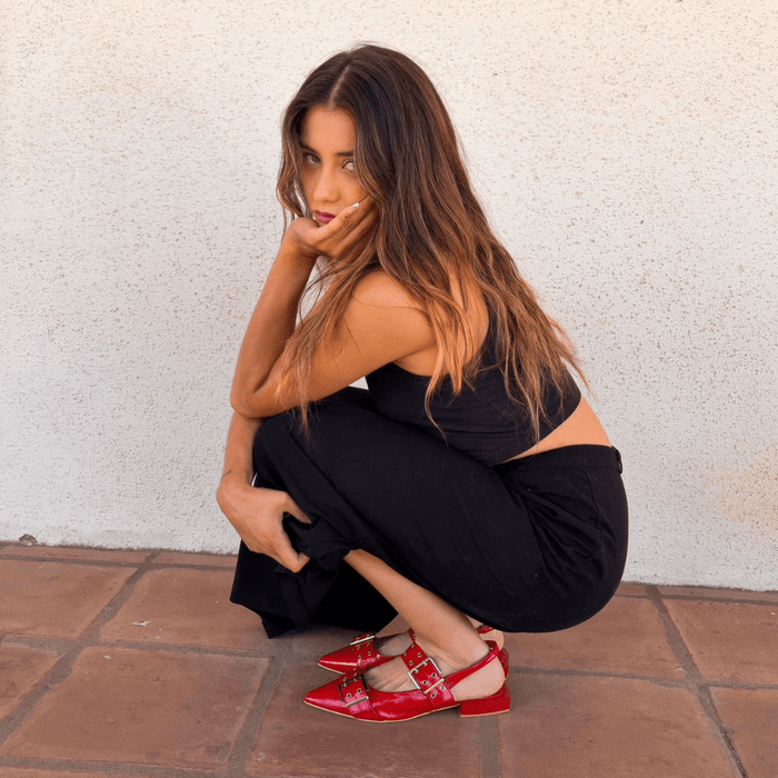 Ballerina Mujer Chalada Slik-1 Rojo Casual Ballerinas Chalada