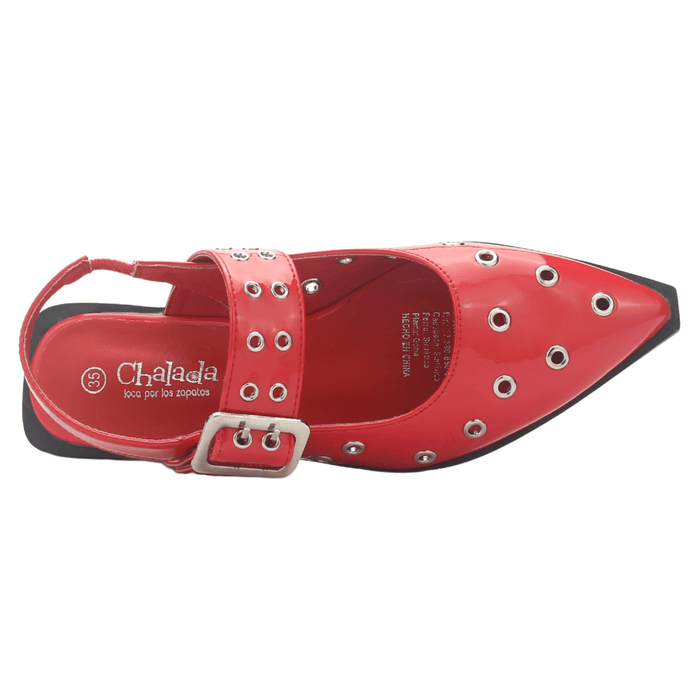 Ballerina Mujer Chalada Slik-20 Rojo Casual Ballerinas Chalada