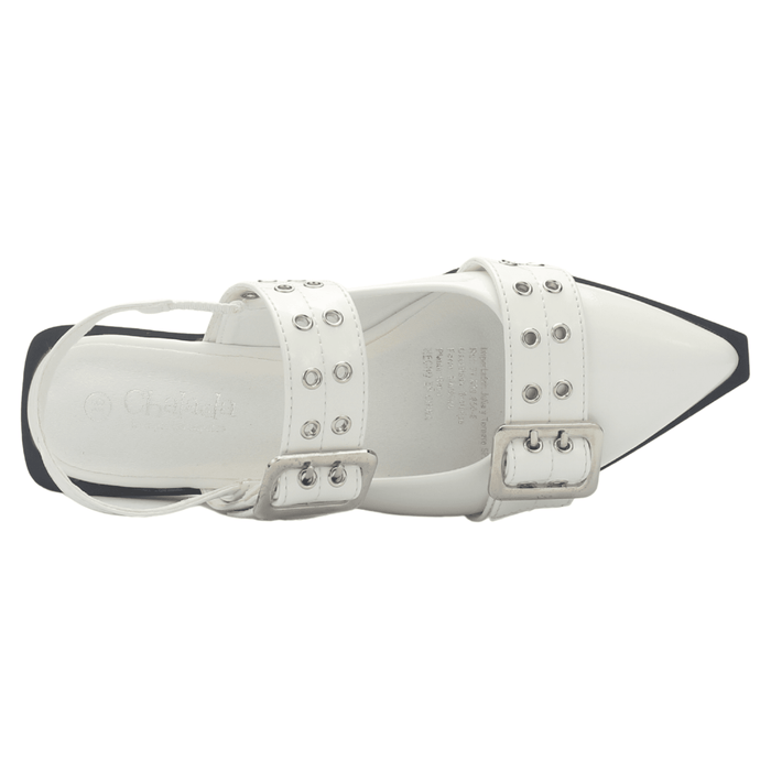Ballerina Mujer Chalada Slik-21 Blanco Casual Ballerinas Chalada