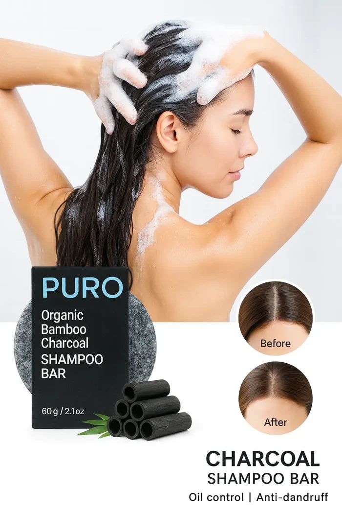 Bamboo Charcoal Shampoo Bar – Clarifying Cleanse