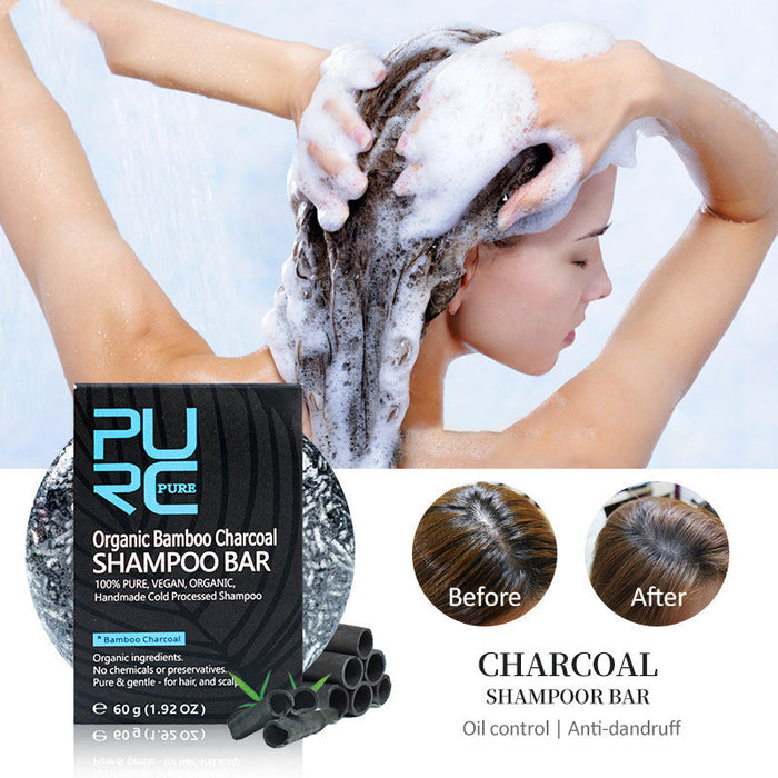 Bamboo Charcoal Shampoo Bar – Clarifying Cleanse