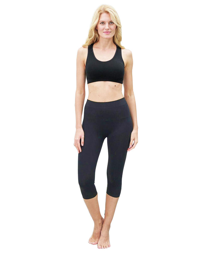Bamboo Regular Band Capri-Apparel-Alpaca Direct-Navy-Alpaca Direct