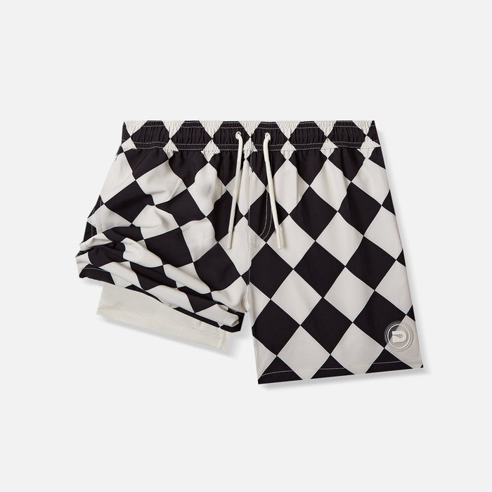BEACH GRID- SWIM SHORTS