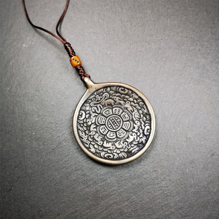 Big Melong 2.24" - Tibetan Buddhist art, front view