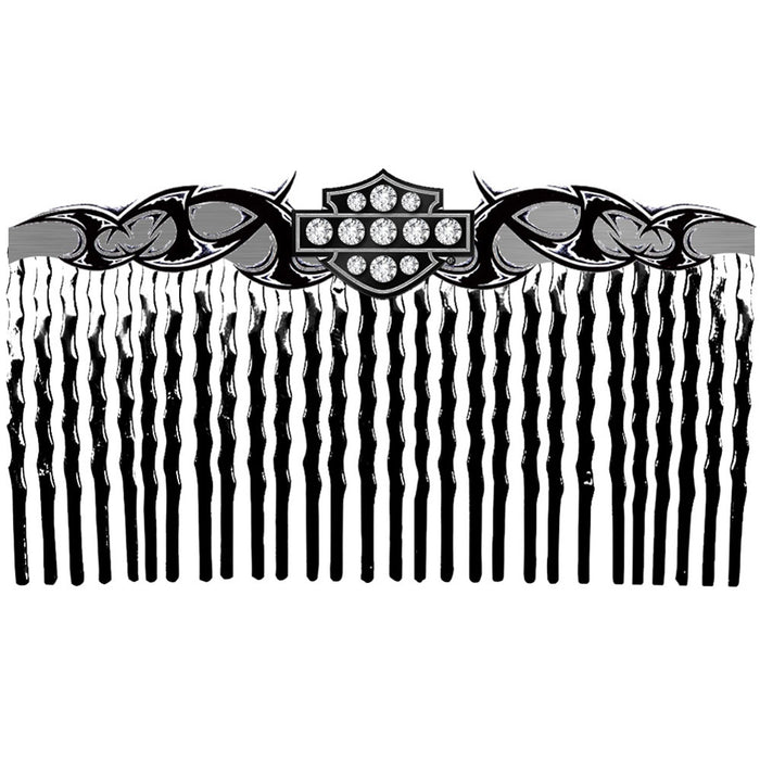 Black Tribal Shield Comb: Are you a passionate motorcycle rider looking for a truly distinctive hair comb to help make your r