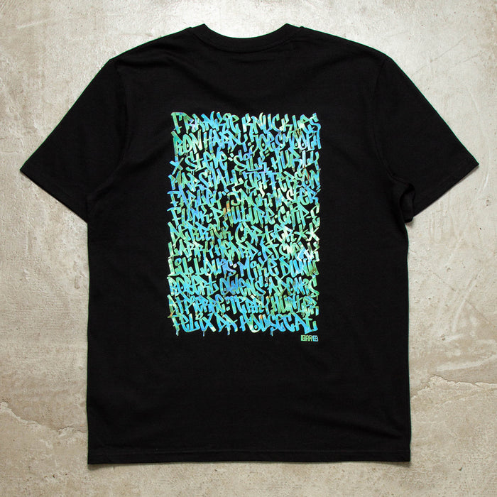 Blue Chicago Pioneers Back Print - Tshirt - Black