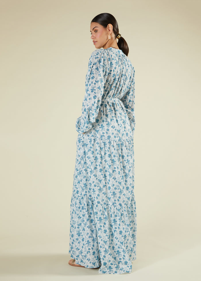 Blue Flower Maxi