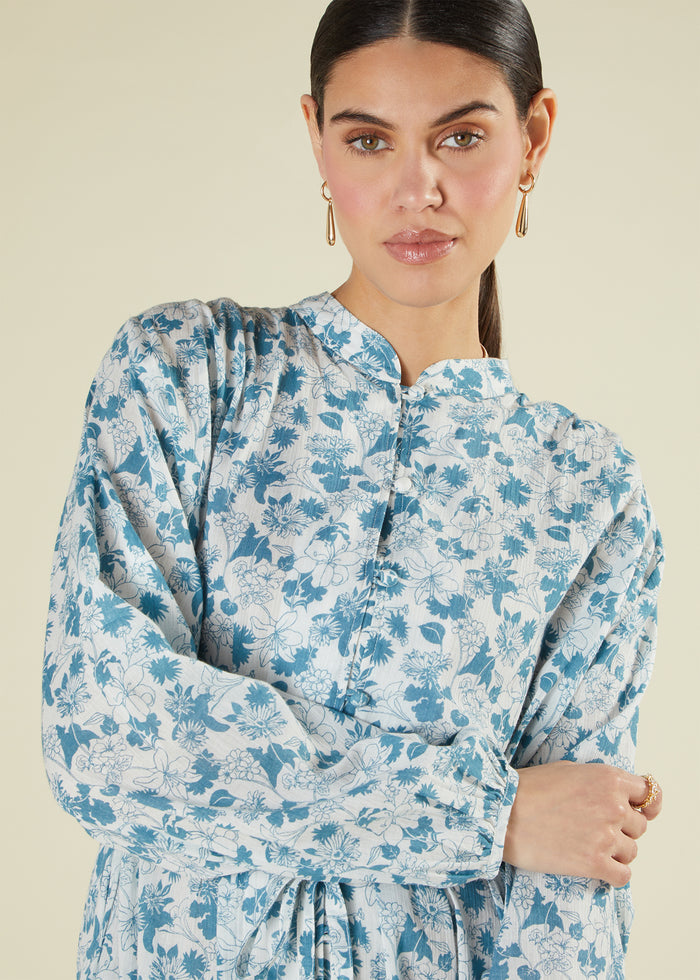 Blue Flower Maxi
