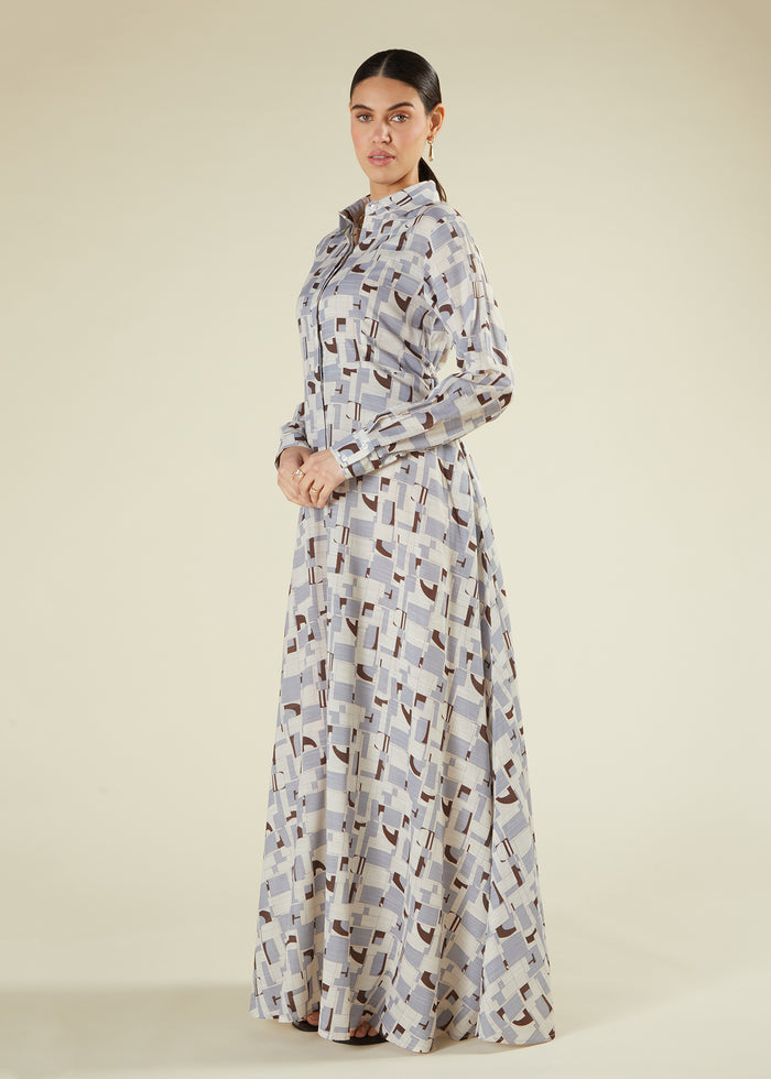 Blue Retro Maxi