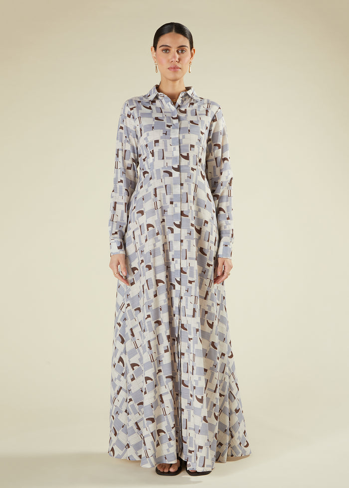 Blue Retro Maxi